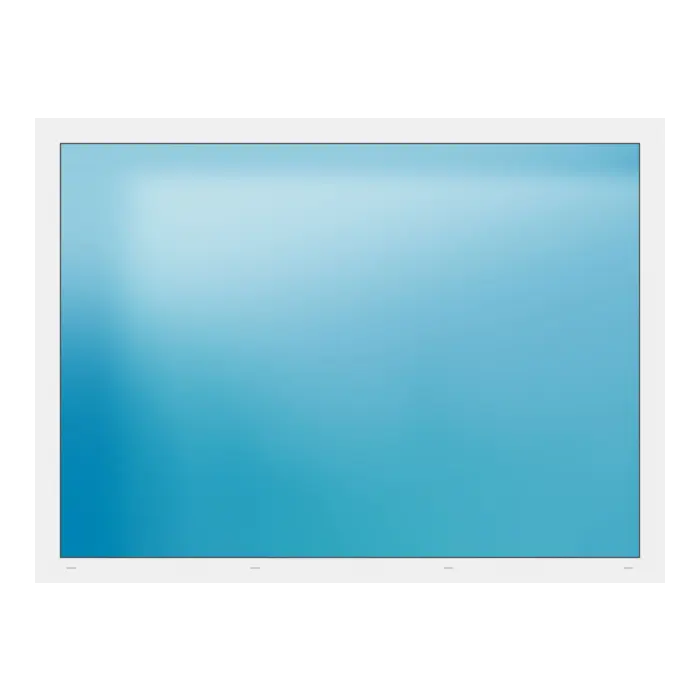 Festverglasung 198x146 cm Weiß