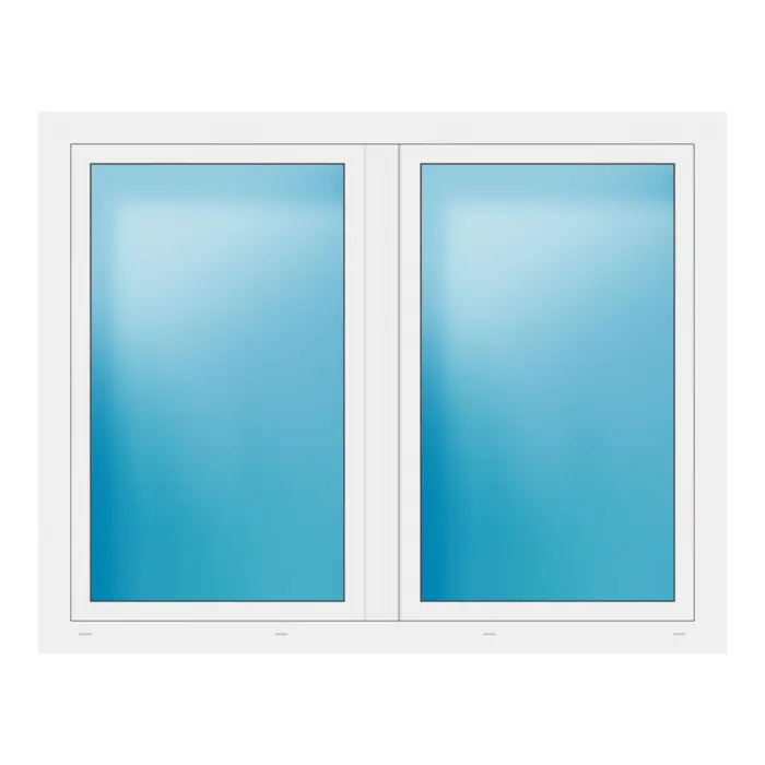 Zweiflügeliges Fenster 167x131,5 cm Weiß