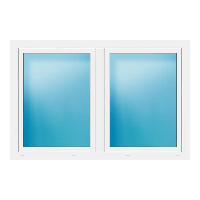 Zweiflügeliges Fenster 170x114 cm Weiß