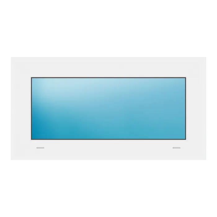 Festverglasung 76x40 cm Weiß