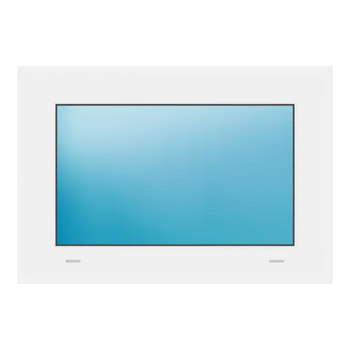 Festverglasung 65x45 cm Weiß