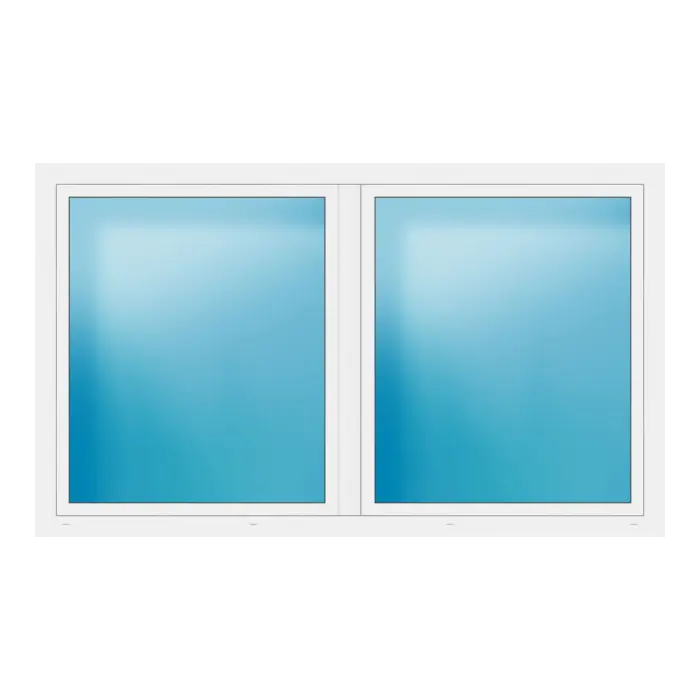 Zweiflügeliges Fenster 234x139 cm Weiß