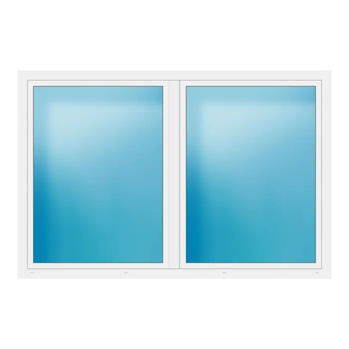 Zweiflügeliges Fenster 250x166 cm Weiß