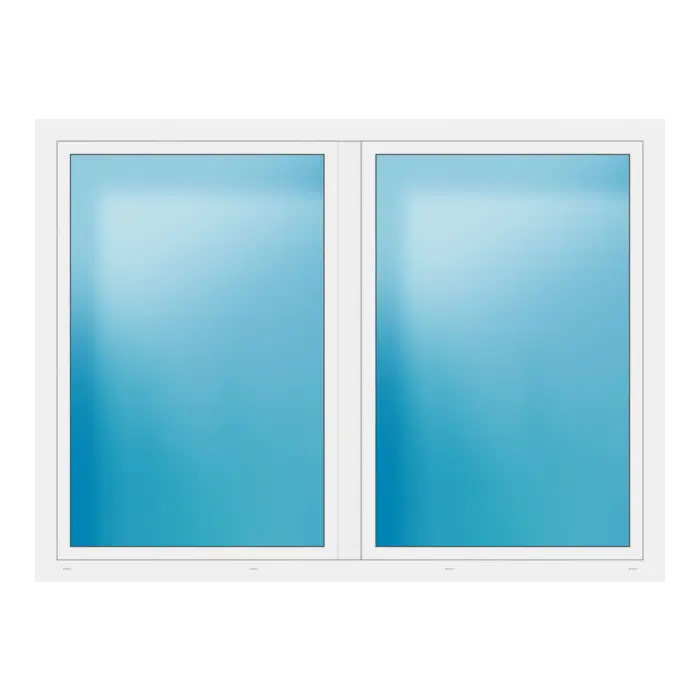 Zweiflügeliges Fenster 226x166 cm Weiß