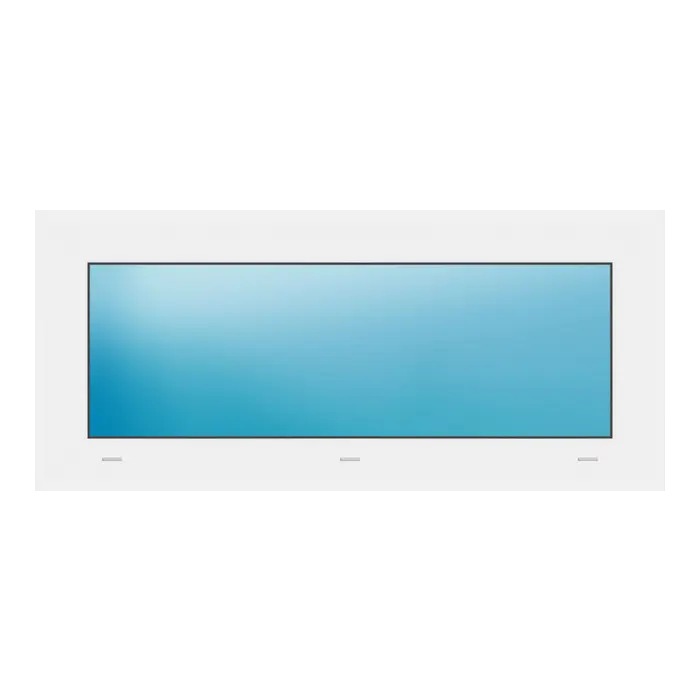 Festverglasung 94x42 cm Weiß