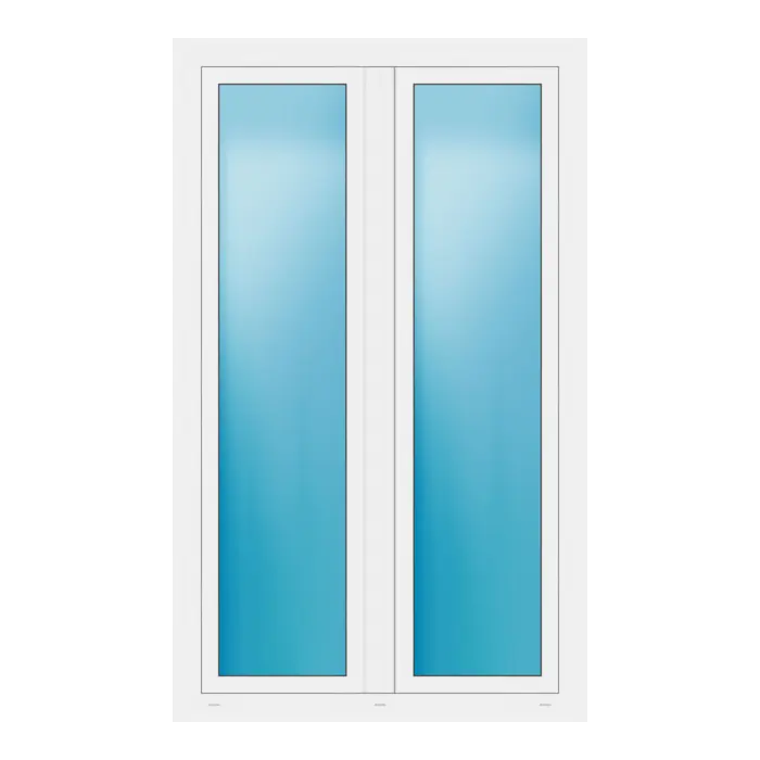 Terrassentür 114x188 cm Weiß