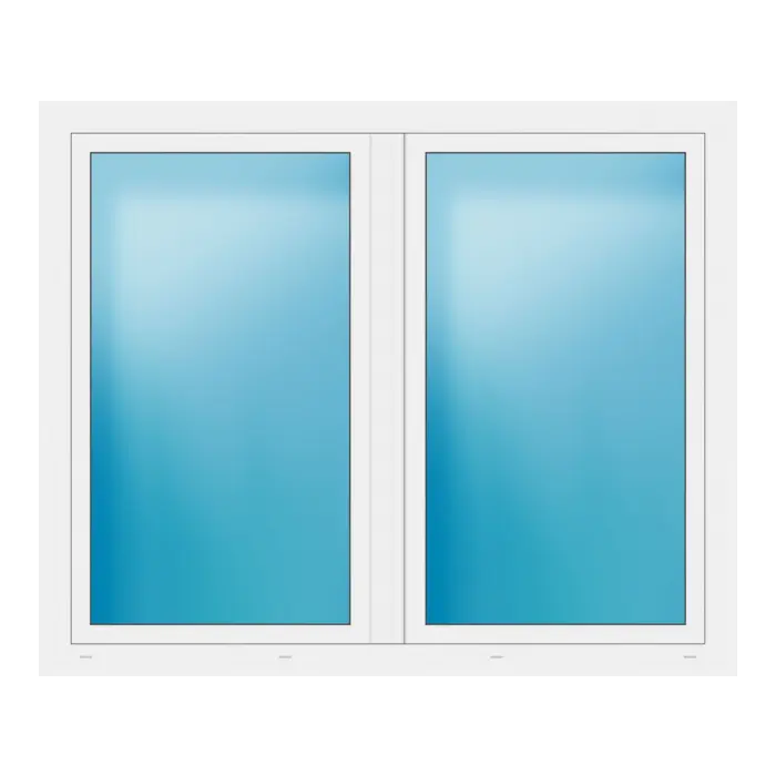 Zweiflügeliges Fenster 171x141 cm Weiß