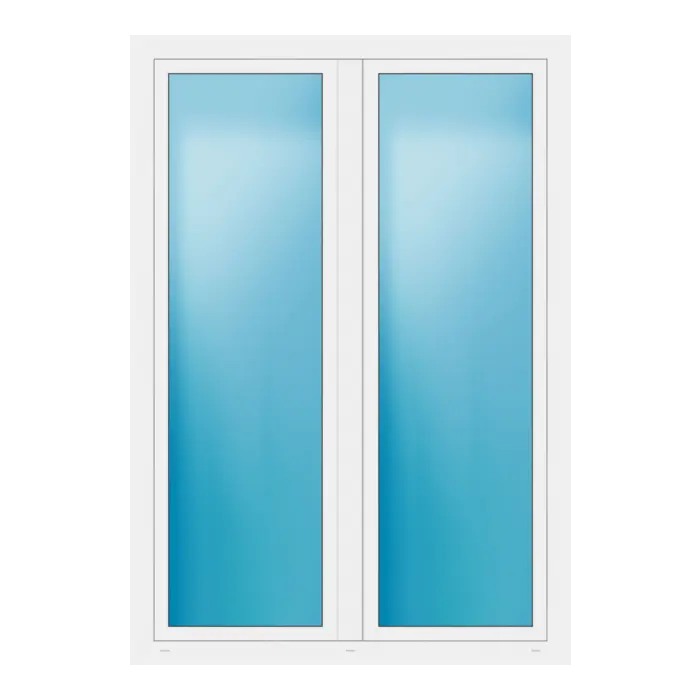 Terrassentür 145x207 cm Weiß