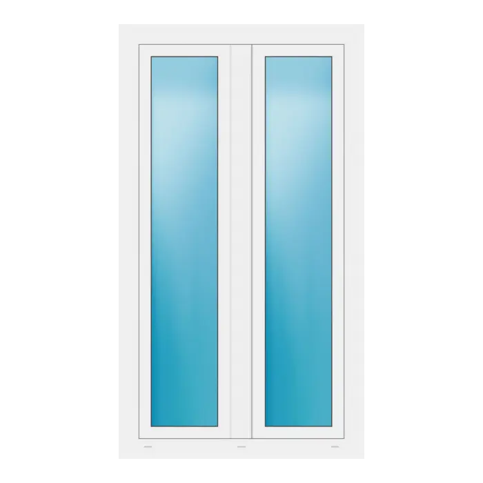Zweiflügeliges Fenster 96x170 cm Weiß
