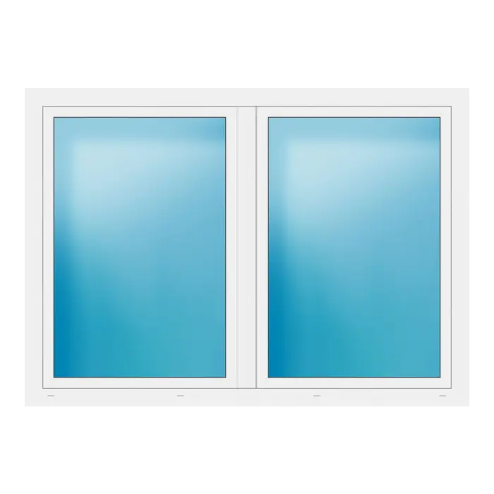 Zweiflügeliges Fenster 194x139 cm Weiß