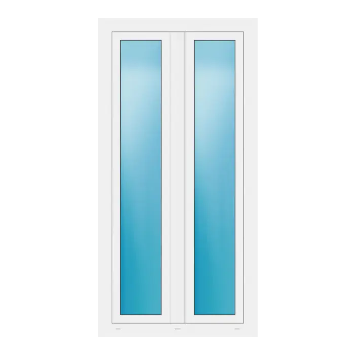 Zweiflügeliges Fenster 90x180 cm Weiß