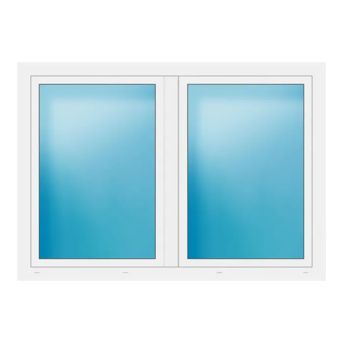 Zweiflügeliges Fenster 178x126 cm Weiß