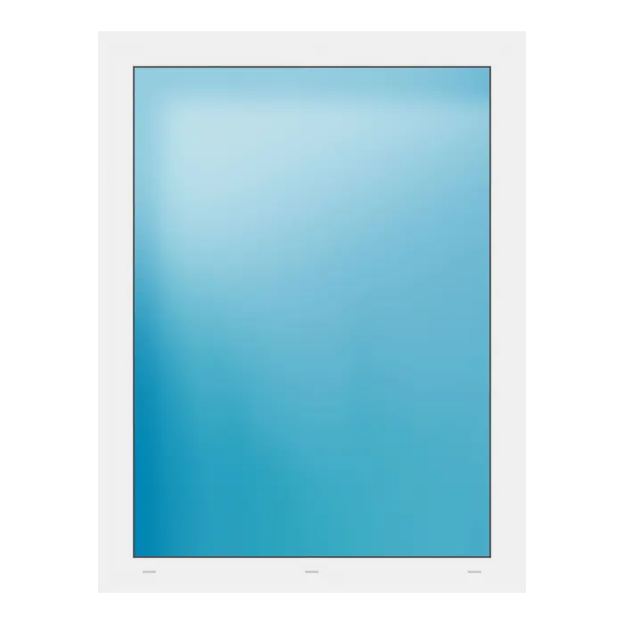 Festverglasung 96x126 cm Weiß