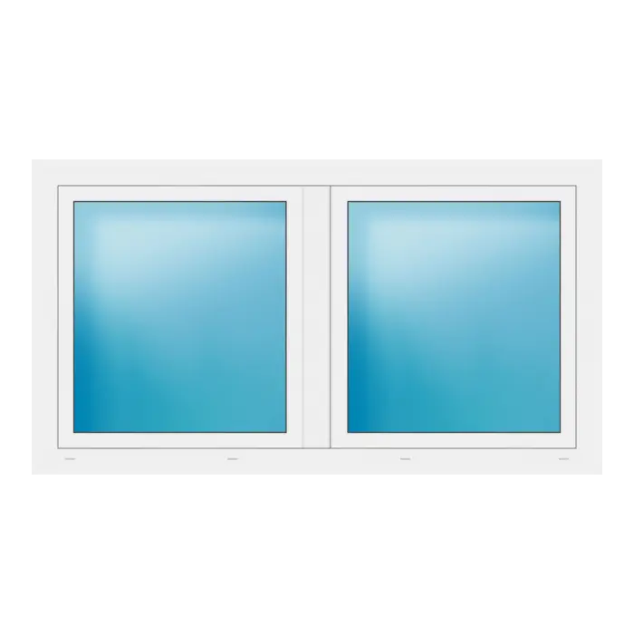 Zweiflügeliges Fenster 172x95 cm Weiß