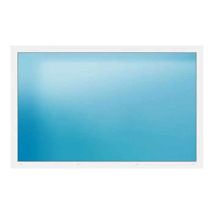 Festverglasung 218x139 cm Weiß