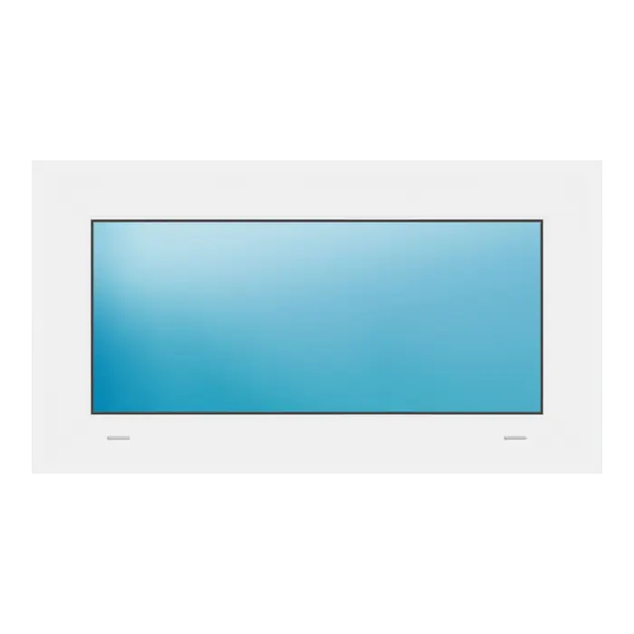 Festverglasung 75,5x41,5 cm Weiß