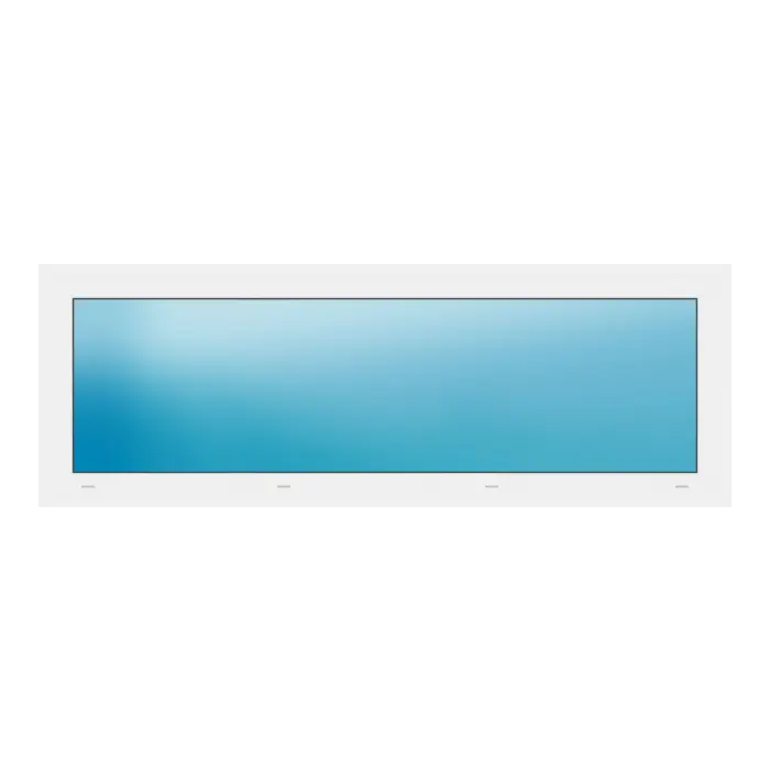 Festverglasung 160x56 cm Weiß