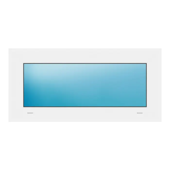 Festverglasung 81x39 cm Weiß