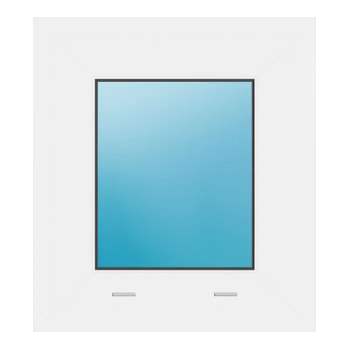 Festverglasung 36x40 cm Weiß