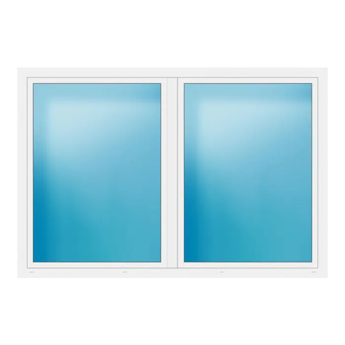 Zweiflügeliges Fenster 248x168 cm Weiß