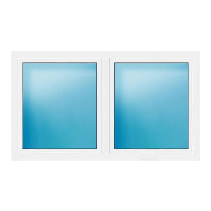 Zweiflügeliges Fenster 200x116 cm Weiß