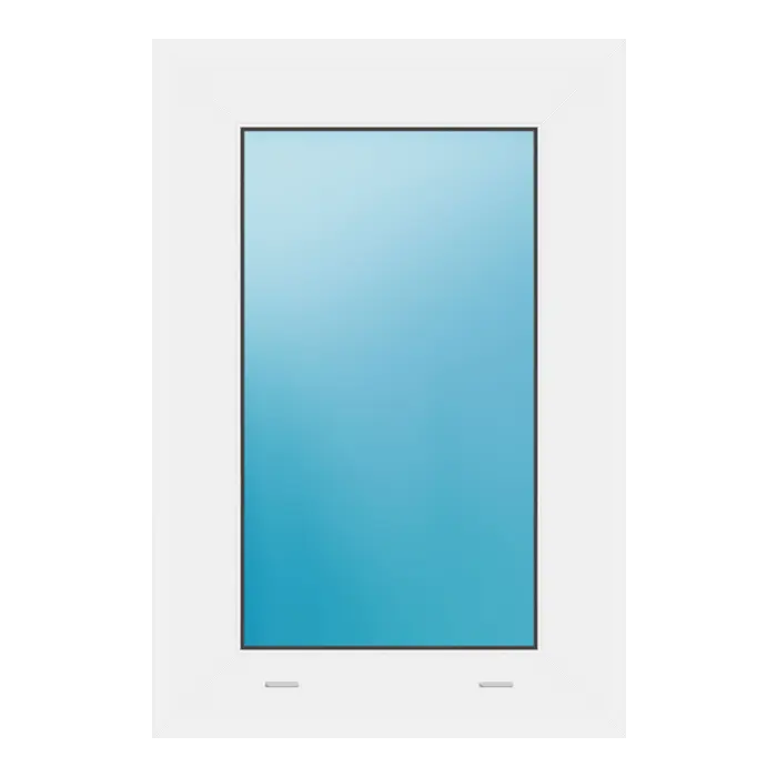 Festverglasung 42x62 cm Weiß