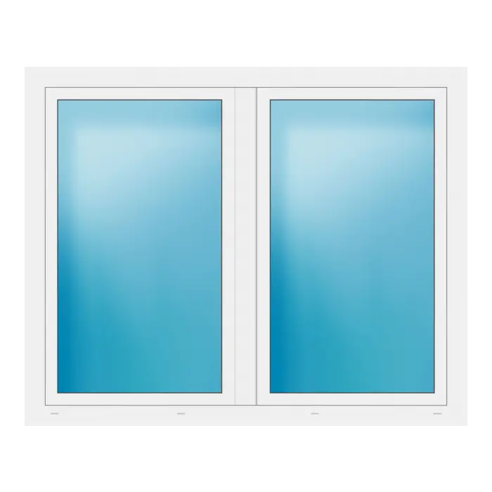 Zweiflügeliges Fenster 170x138 cm Weiß