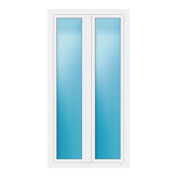 Terrassentür 114x222 cm Weiß