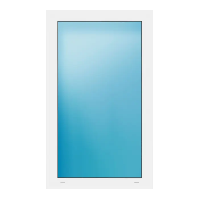 Festverglasung 75x126 cm Weiß