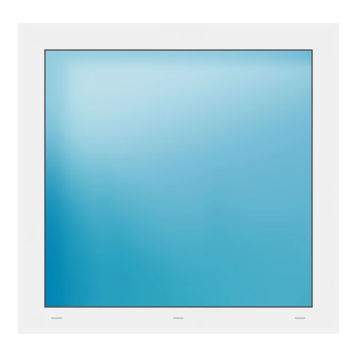 Festverglasung 95x92 cm Weiß
