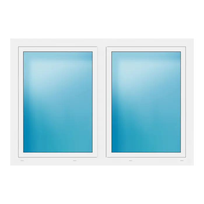 Zweiflügeliges Fenster 177x122,5 cm Weiß