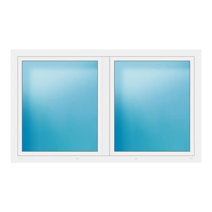 Zweiflügeliges Fenster 210x125 cm Weiß