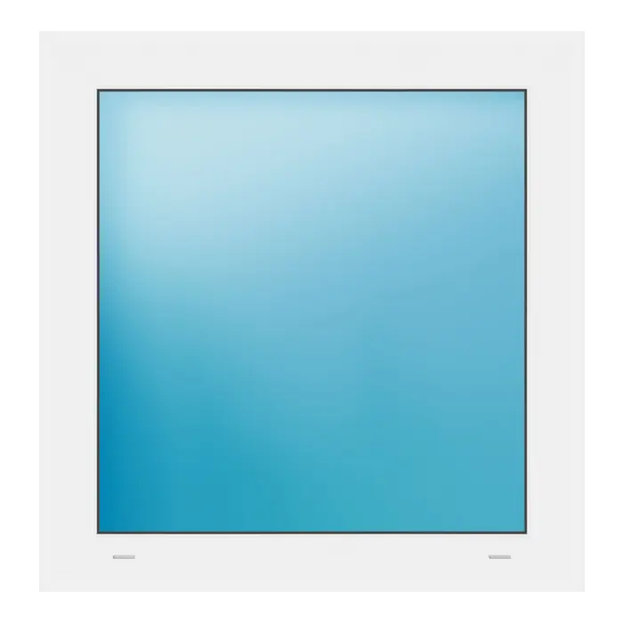 Festverglasung 74x76 cm Weiß
