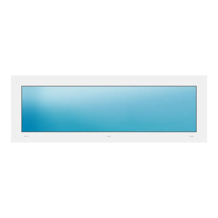 Festverglasung 146x50 cm Weiß