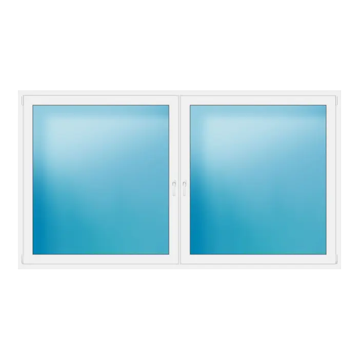 Zweiflügeliges Fenster 280x155 cm Weiß