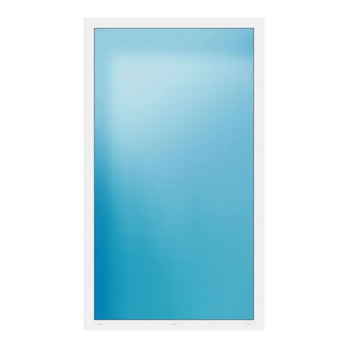 Festverglasung 134x232 cm Weiß