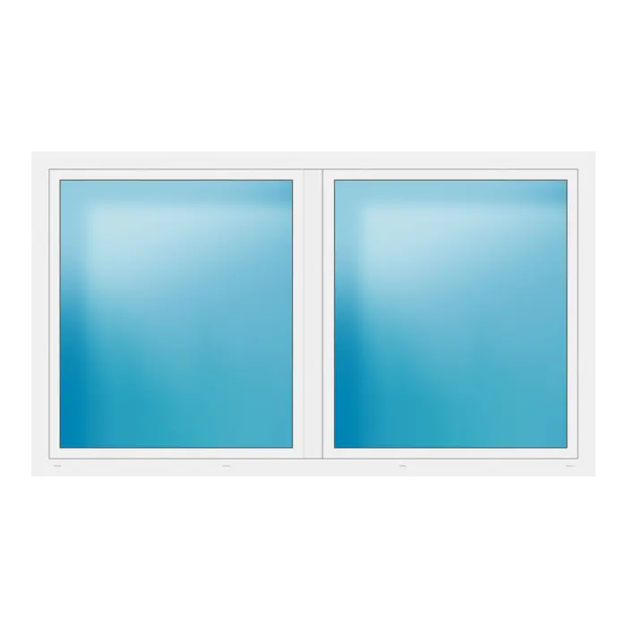 Zweiflügeliges Fenster 250x144 cm Weiß