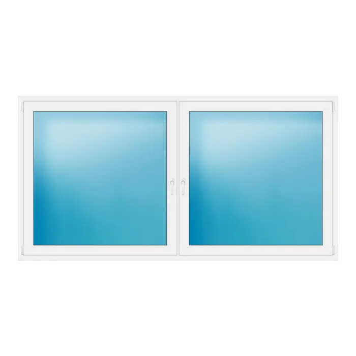 Zweiflügeliges Fenster 262x135 cm Weiß