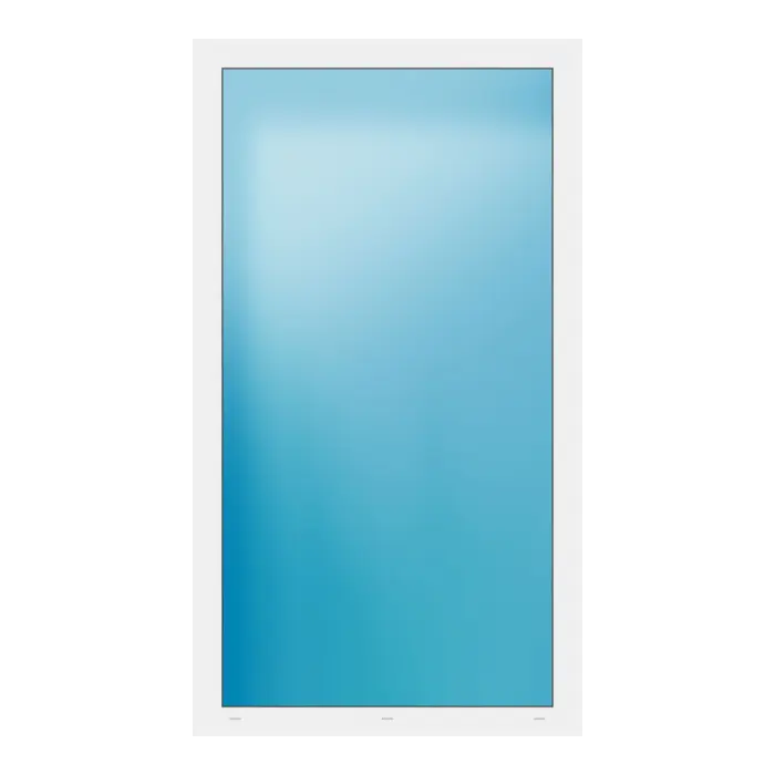 Festverglasung 105x188 cm Weiß