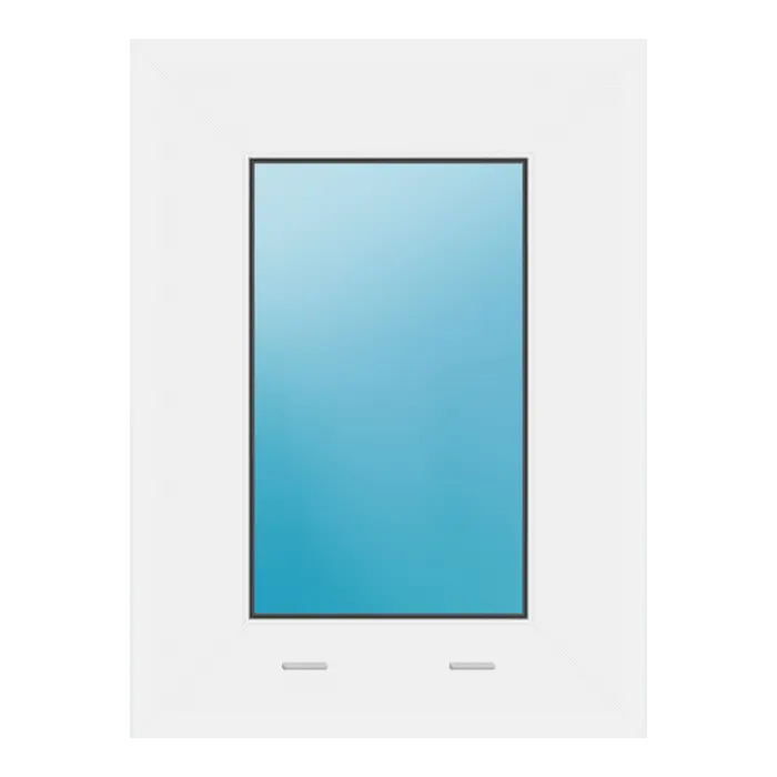 Festverglasung 34x46 cm Weiß