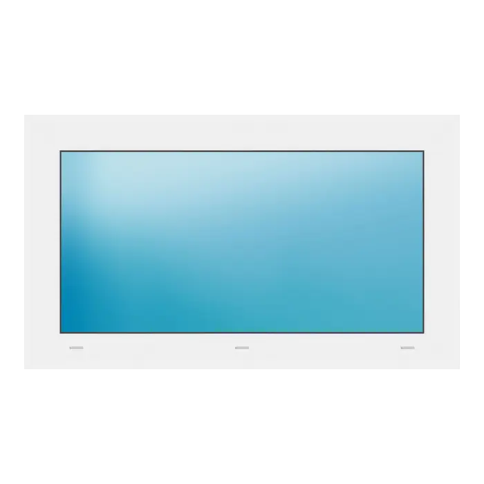 Festverglasung 96x56 cm Weiß
