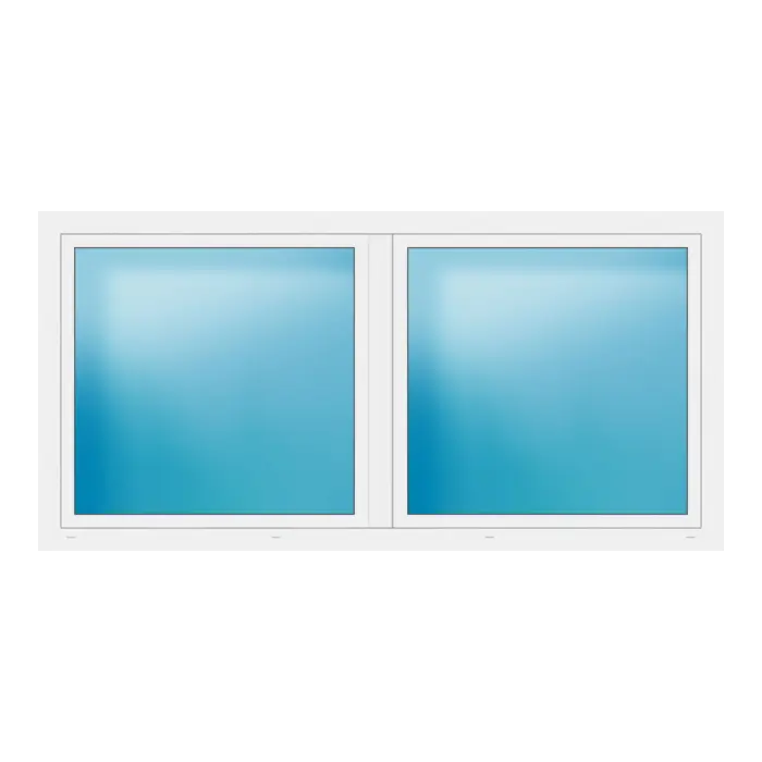Zweiflügeliges Fenster 238x118 cm Weiß