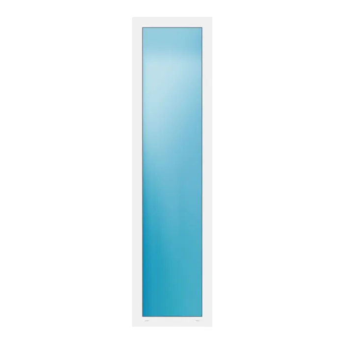 Festverglasung 62x240 cm Weiß