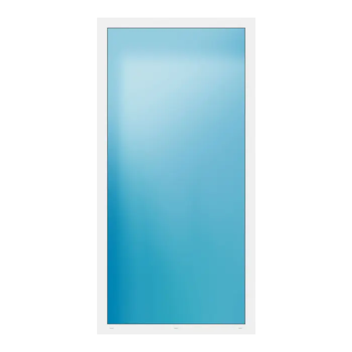 Festverglasung 122x244 cm Weiß
