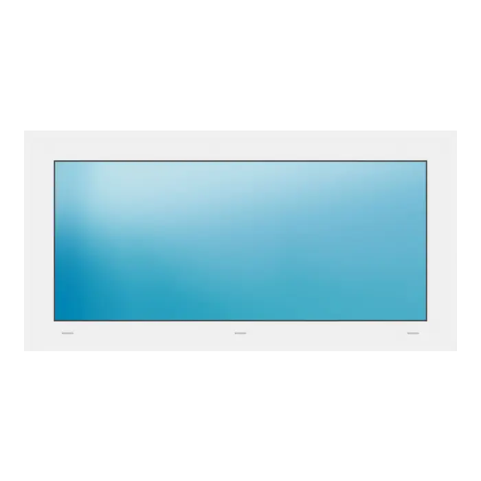 Festverglasung 114x58 cm Weiß