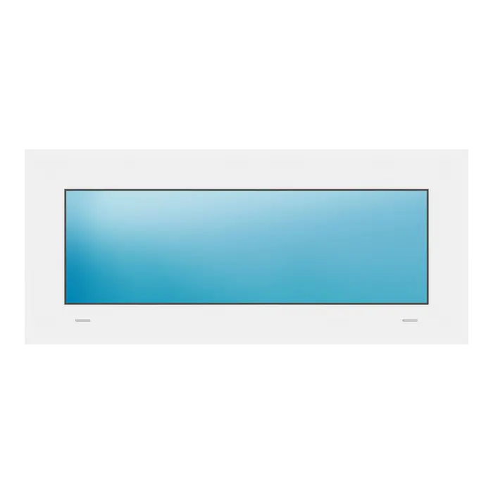 Festverglasung 87,5x38,5 cm Weiß