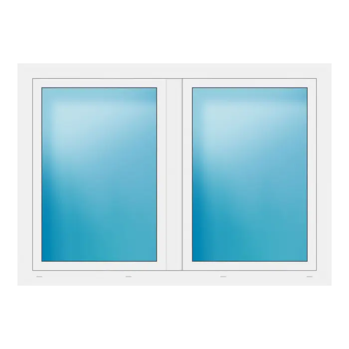 Zweiflügeliges Fenster 164x116 cm Weiß
