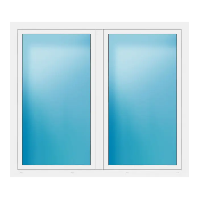 Zweiflügeliges Fenster 184x160 cm Weiß