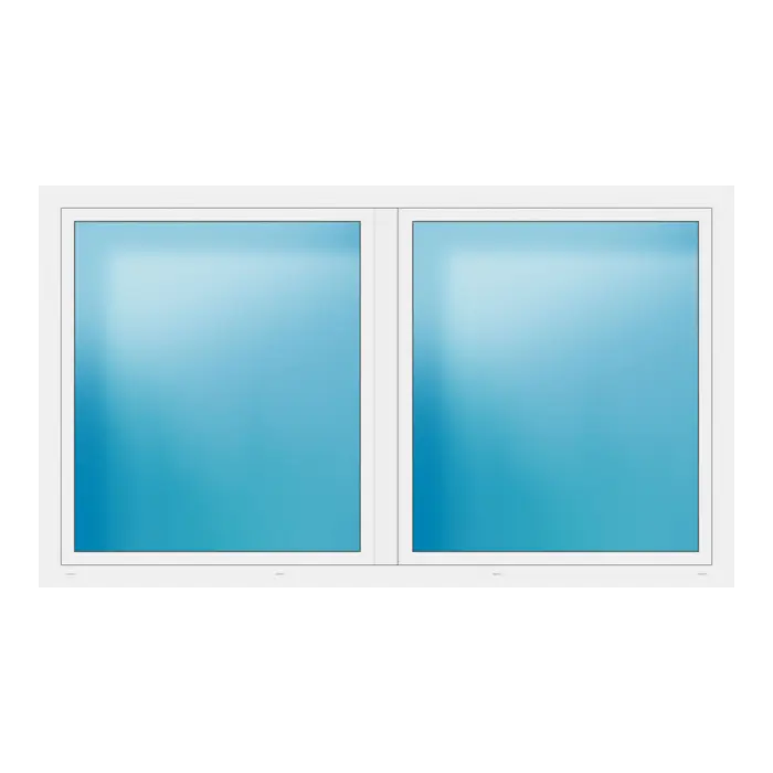 Zweiflügeliges Fenster 246x142 cm Weiß
