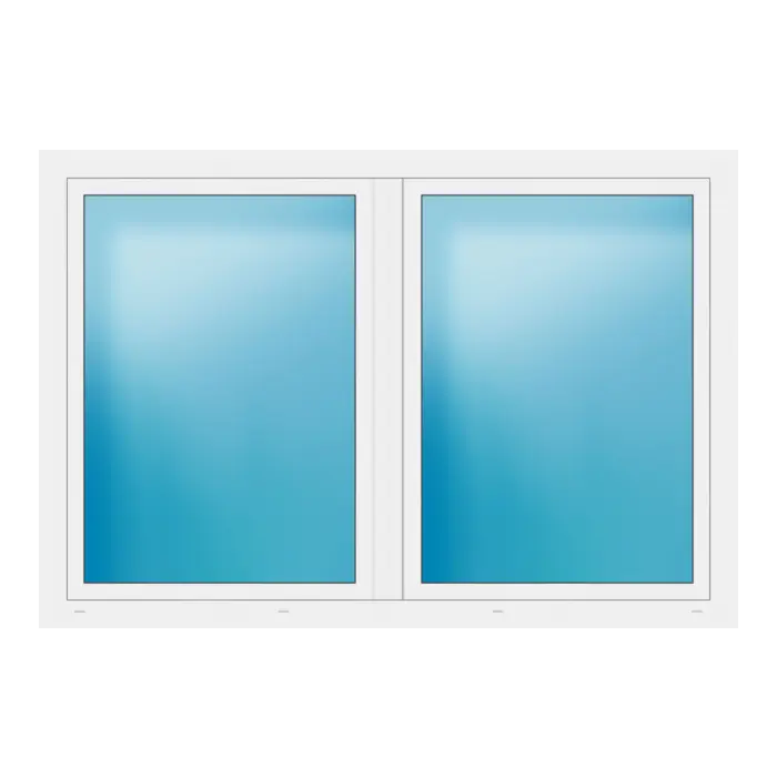 Zweiflügeliges Fenster 196x134 cm Weiß